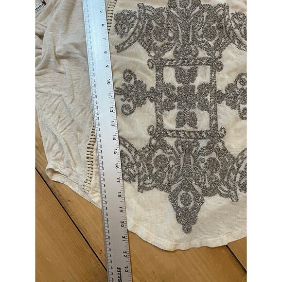 Anthropologie Meadow Rue Saba Embroidered Pullover Shirt Top. Size S.Dolman goth - Picture 8 of 8